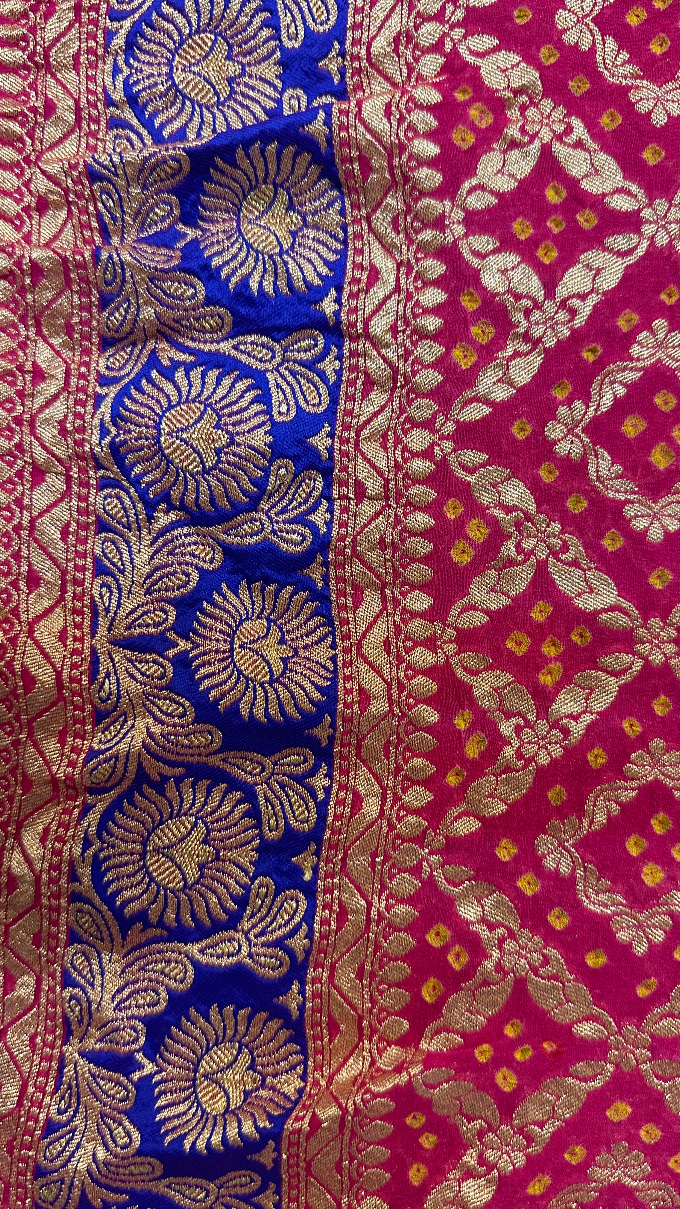 Sanskriti Handwoven Pure Khadi Georgette Banarasi Saree (DASAMI)