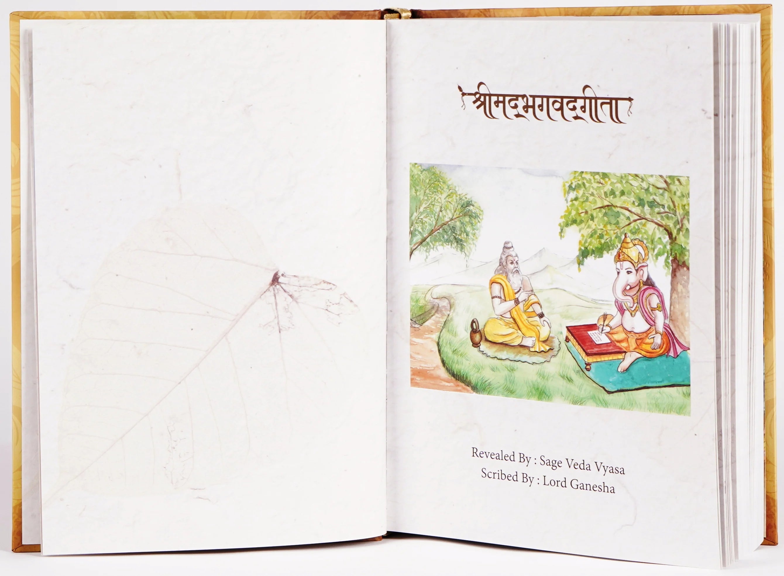 Premium Bhagavad Gita in a Wooden Gift Box | 700 Original Verses in Sanskrit, Hindi and English Translation