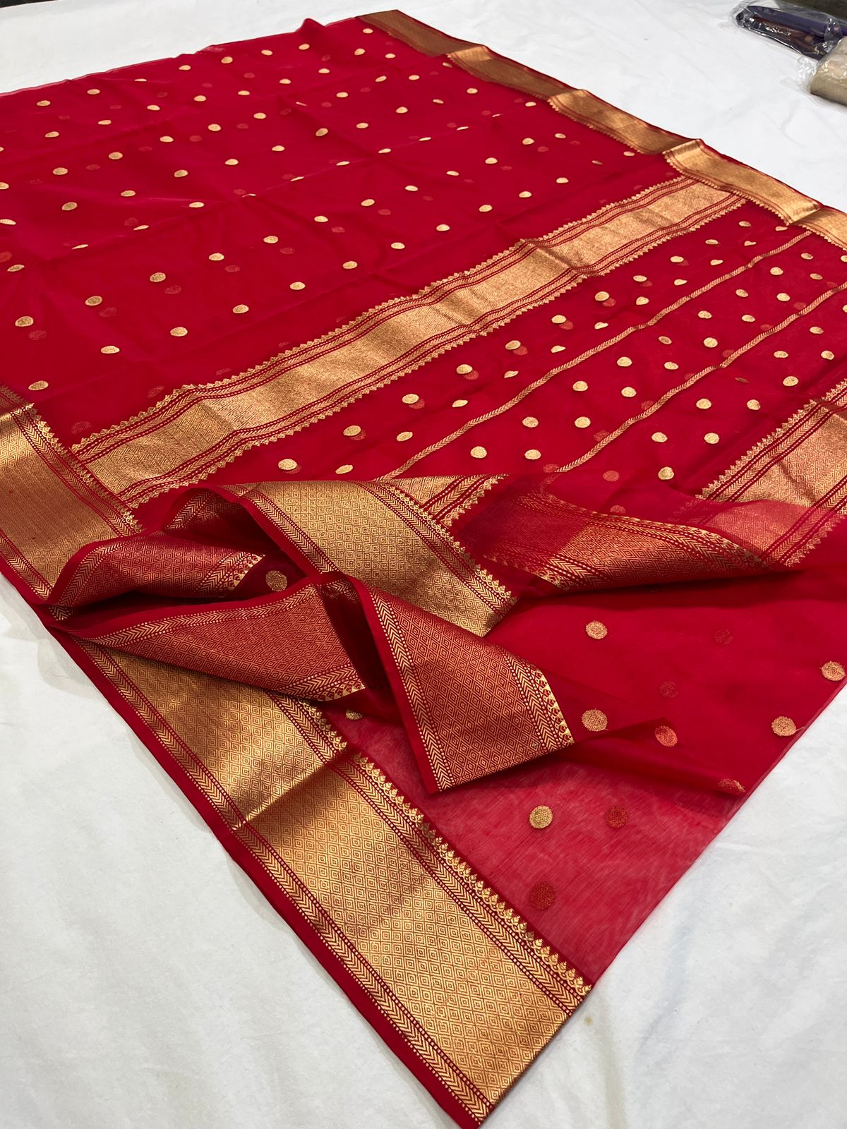 Sanskriti Chanderi handloom pure kataan silk saree