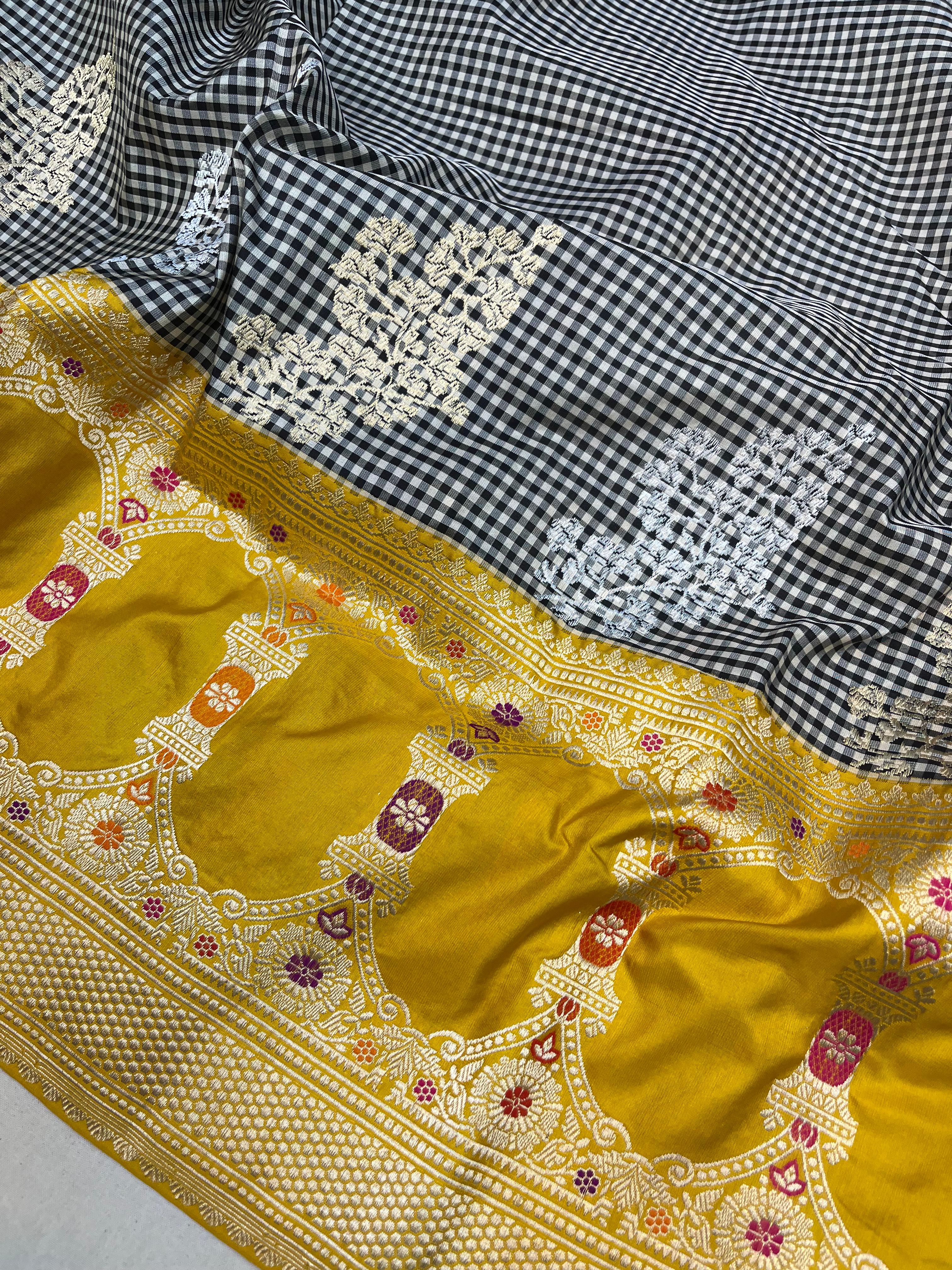 Sanskriti Handloom Pure banarasi katan silk saree