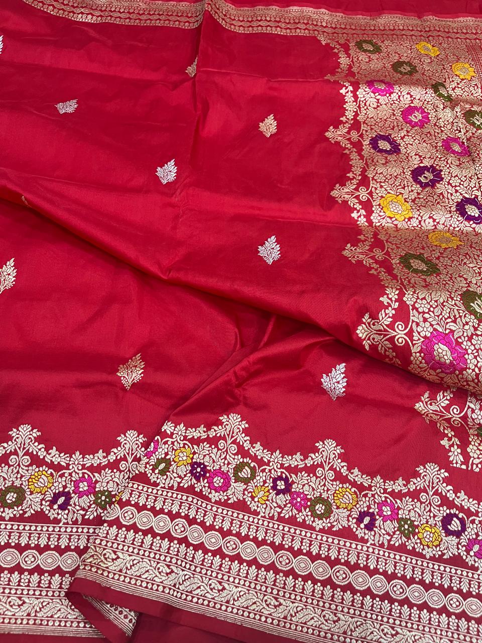 Sanskriti Handloom Pure banarasi katan silk saree