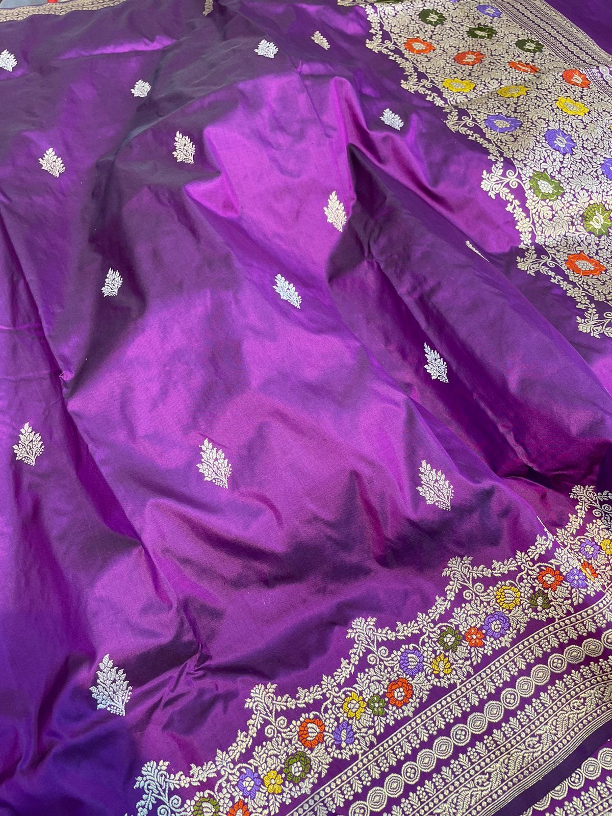 Sanskriti Handloom Pure banarasi katan silk saree