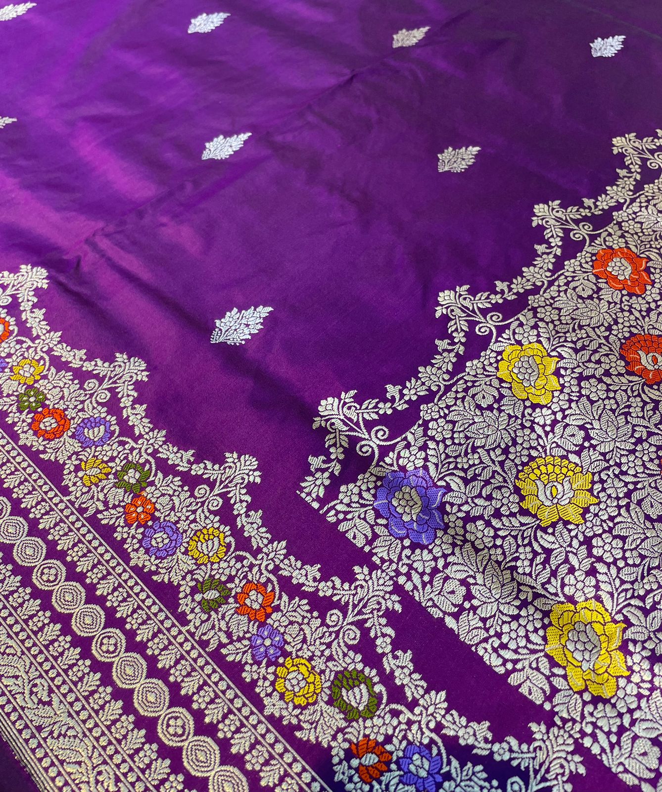 Sanskriti Handloom Pure banarasi katan silk saree