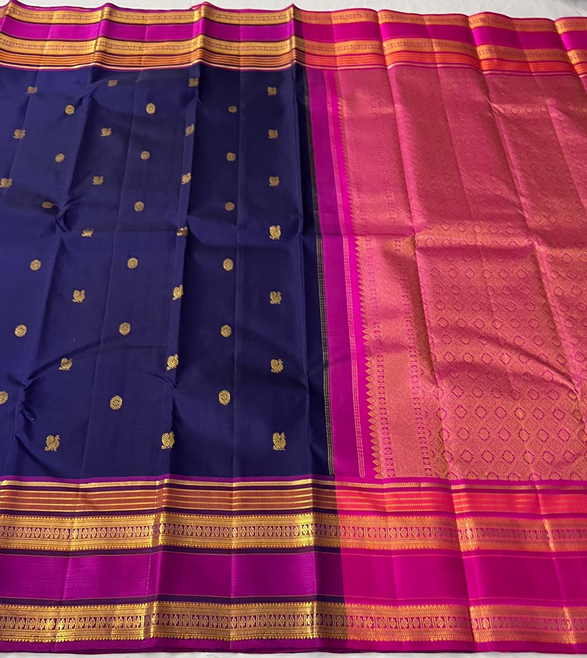 Sanskriti Handloom Pure Kanchipuram Silk Saree(Silk Mark Certified)