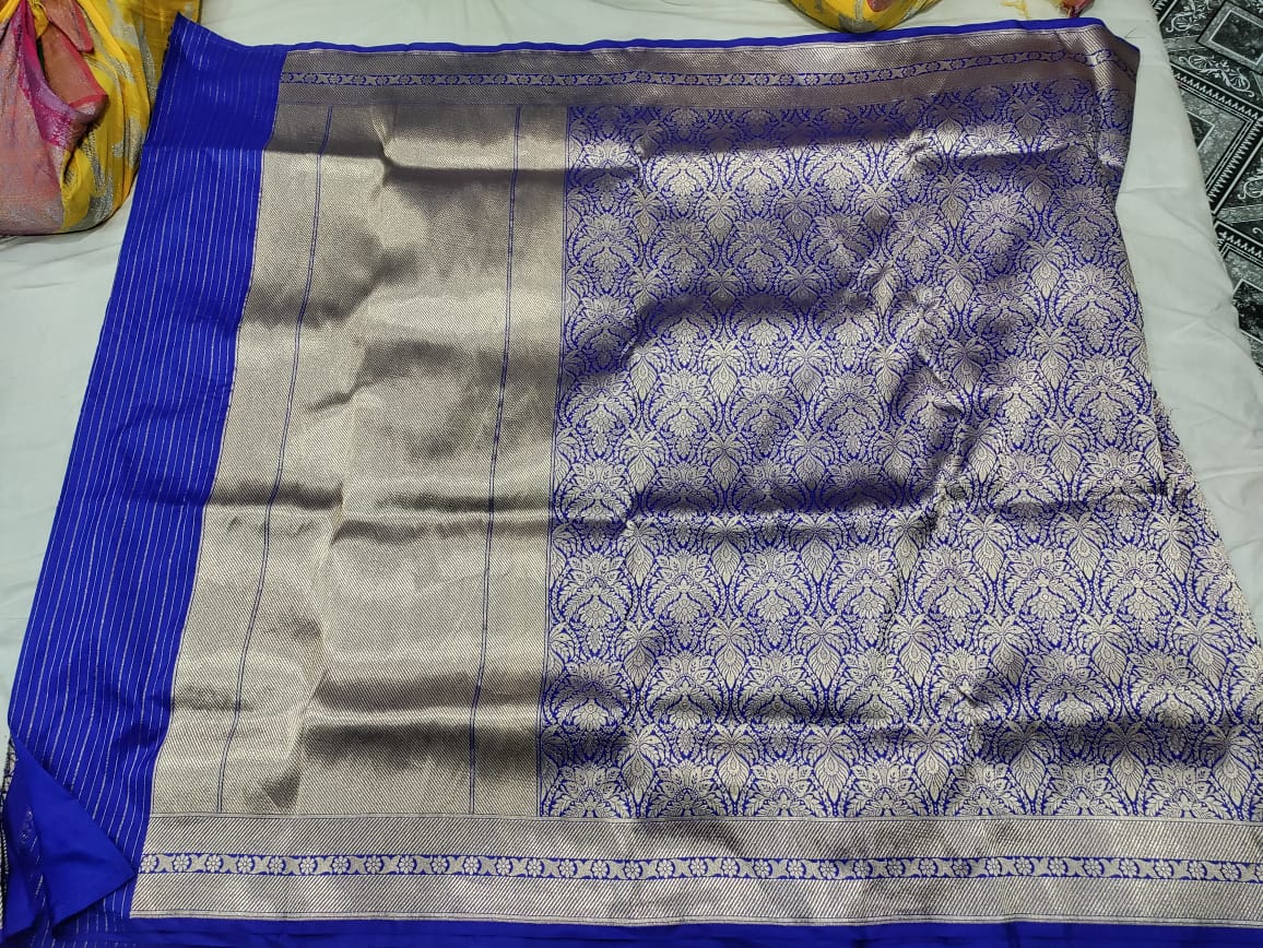 Sanskriti Handloom Pure Katan Banarasi Silk Saree( Jahnvi Kapoor Inspired)