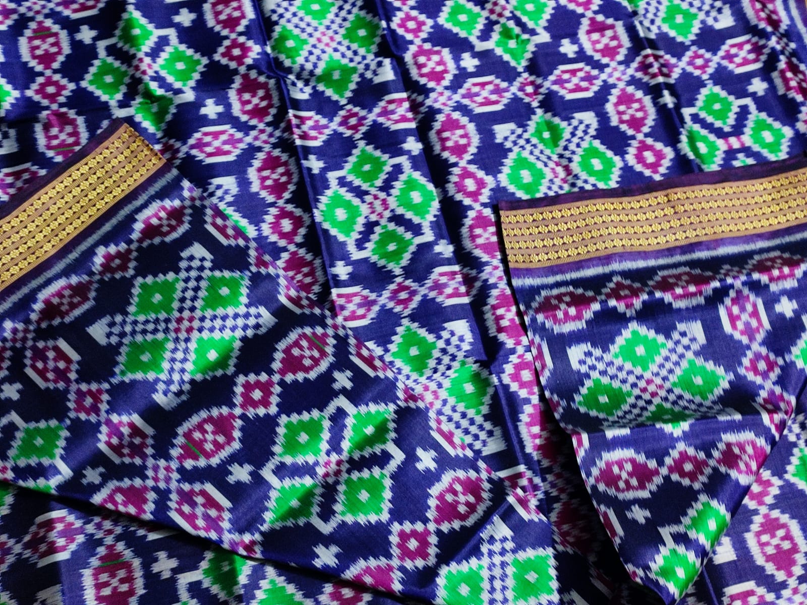 Sanskriti Sambalpuri handloom double ikkkat  Silk Saree