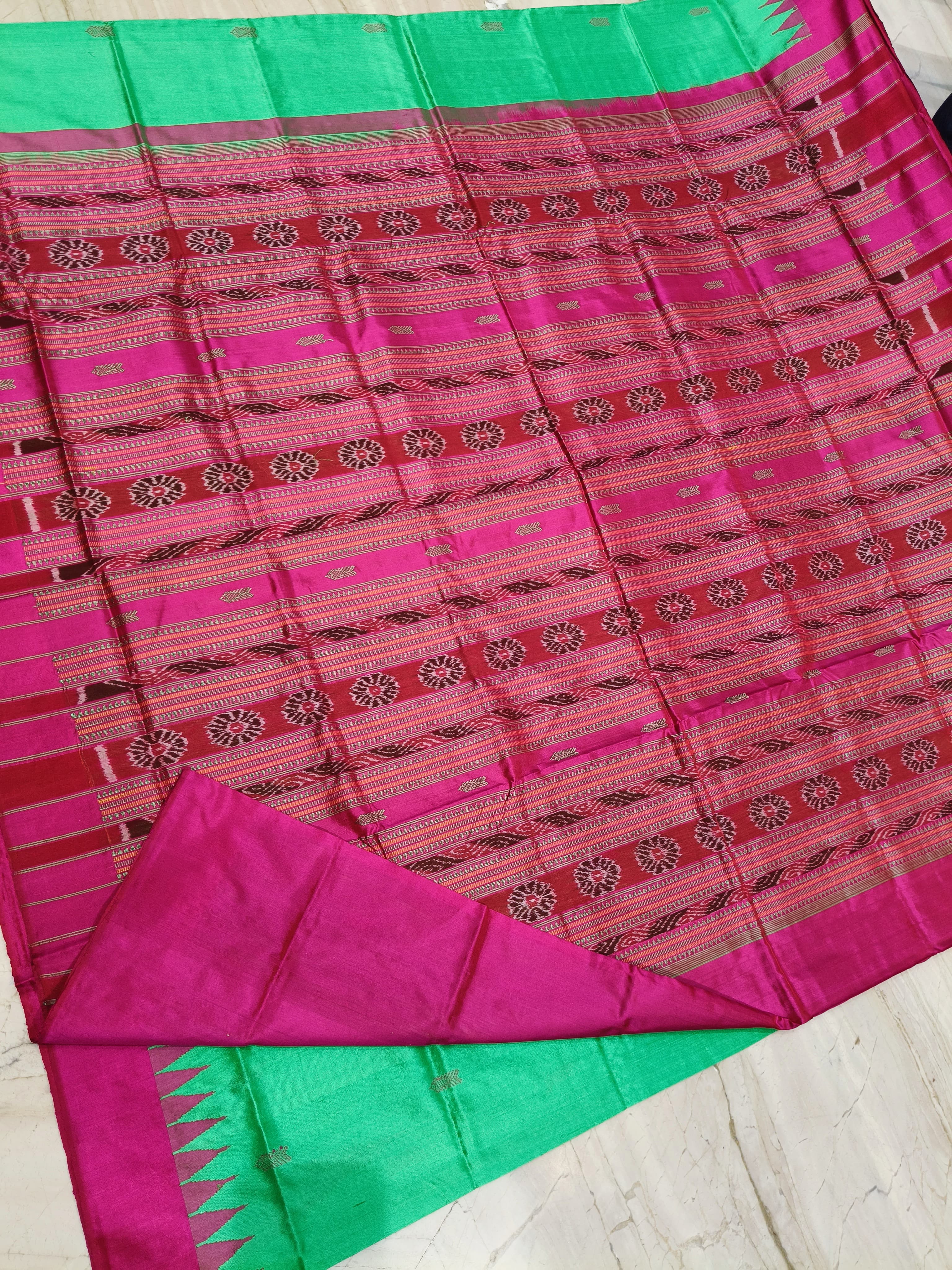 Sanskriti Sambalpuri handloom mulberry Silk saree