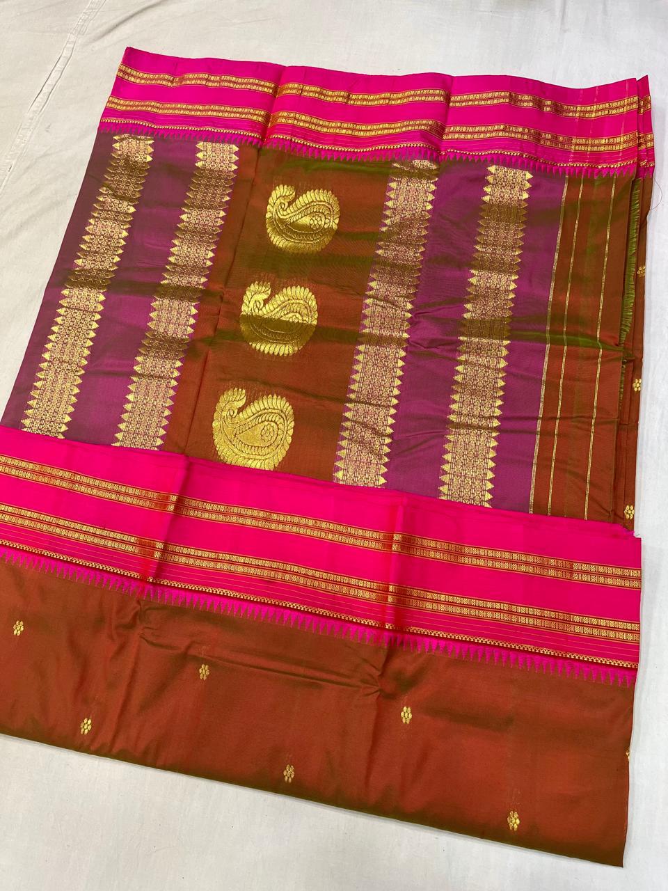 Sanskriti Pure silk Narayanpeth saree