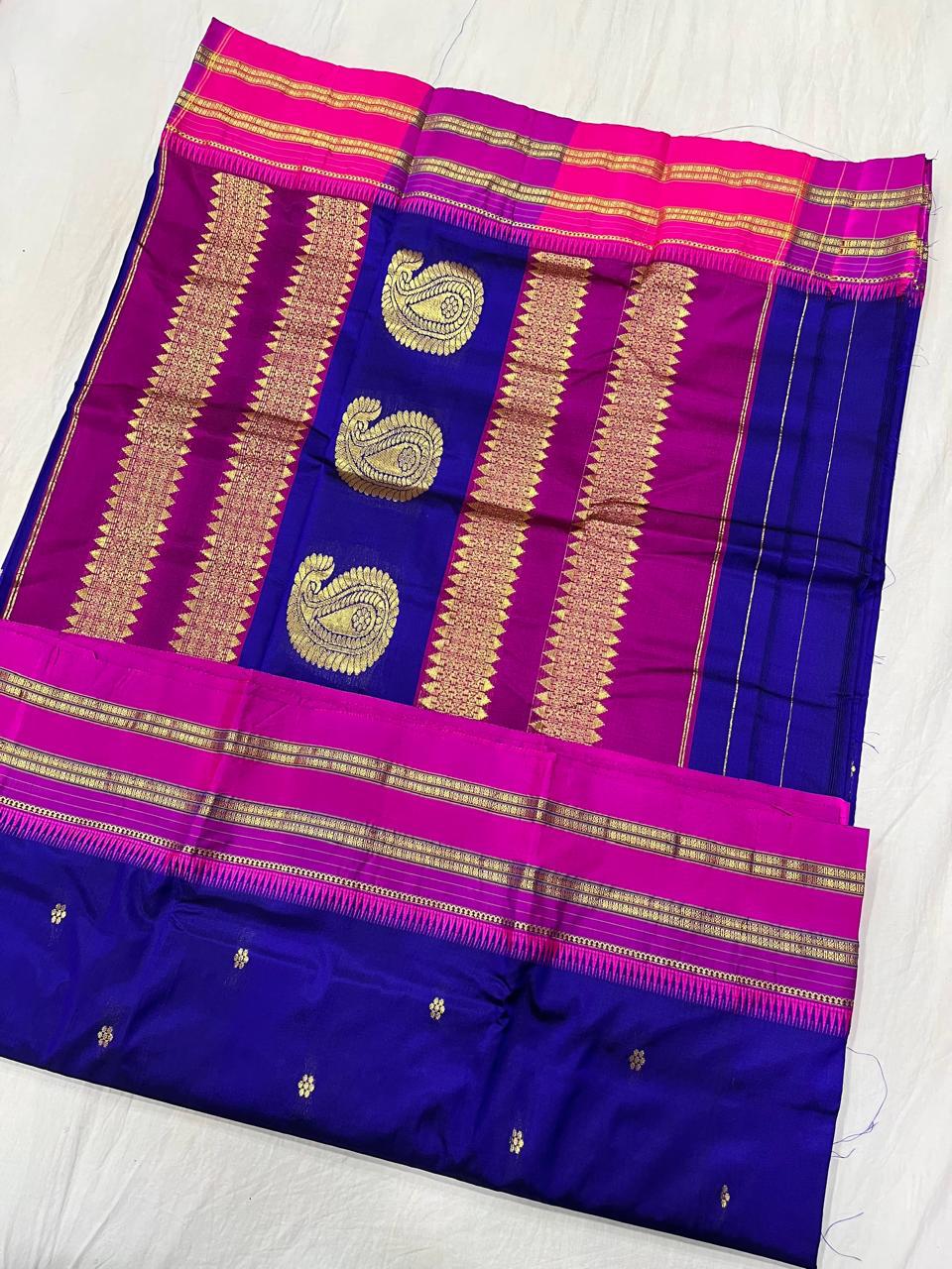 Sanskriti Pure silk Narayanpeth saree