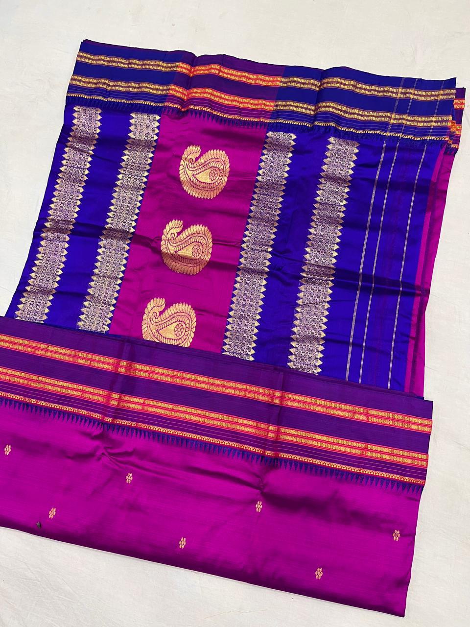 Sanskriti Pure silk Narayanpeth saree