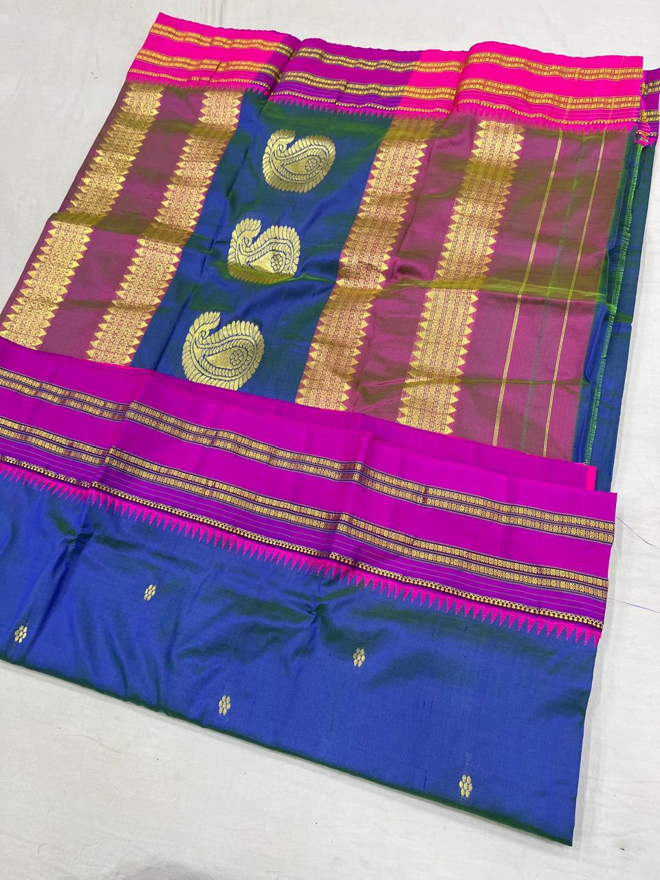 Sanskriti Pure silk Narayanpeth saree