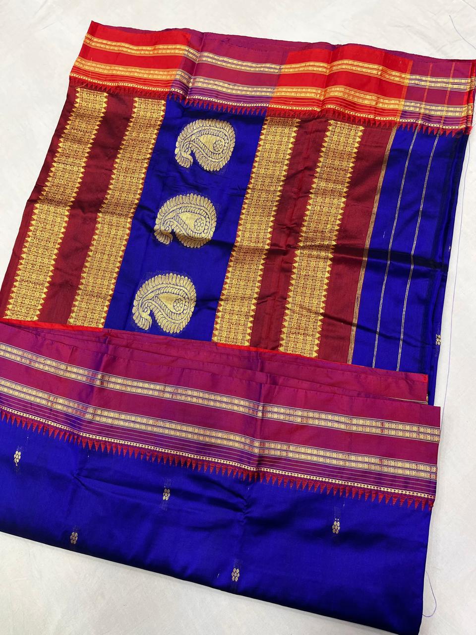 Sanskriti Pure silk Narayanpeth saree