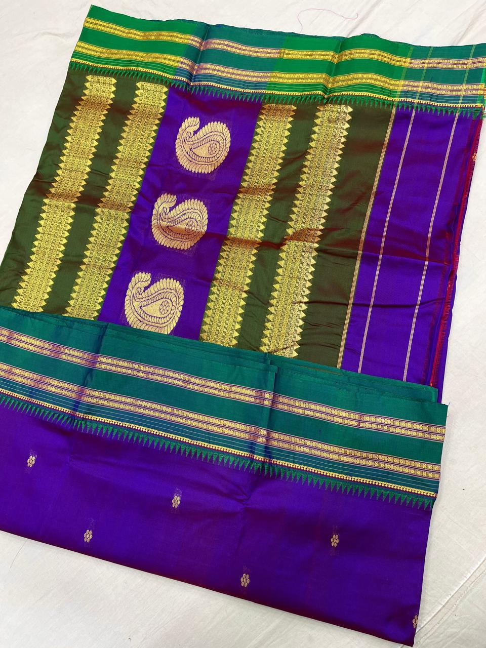 Sanskriti Pure silk Narayanpeth saree