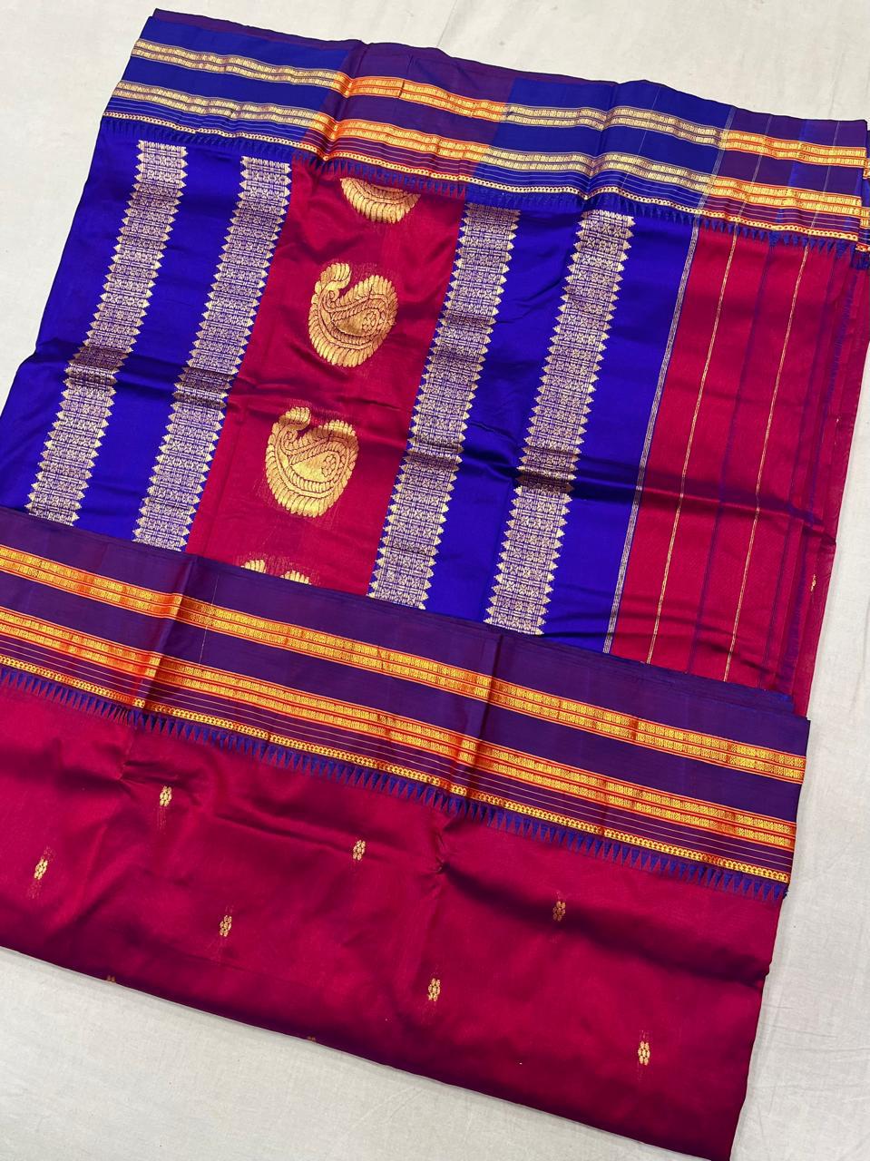 Sanskriti Pure silk Narayanpeth saree