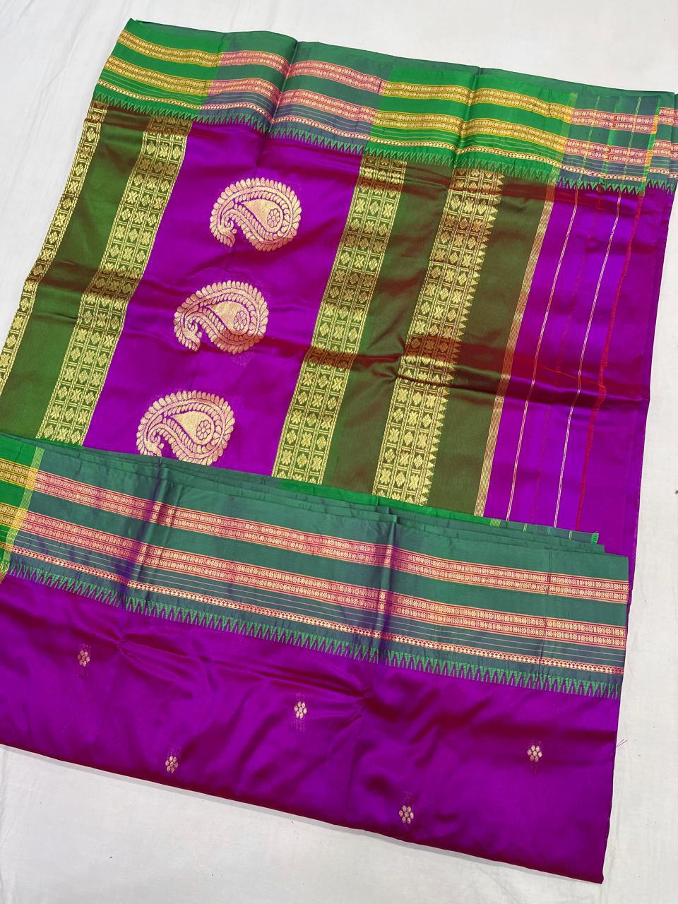 Sanskriti Pure silk Narayanpeth saree