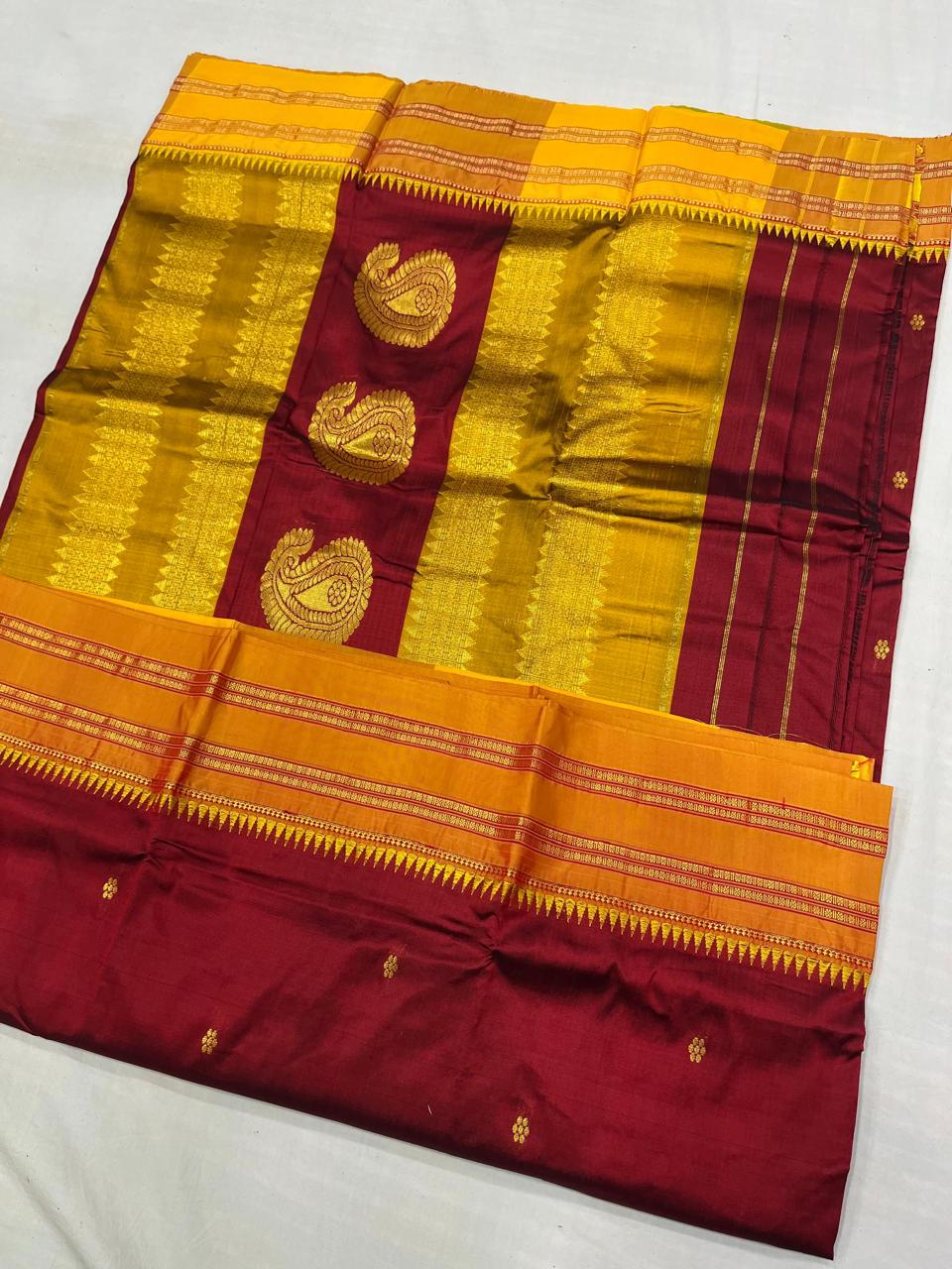 Sanskriti Pure silk Narayanpeth saree