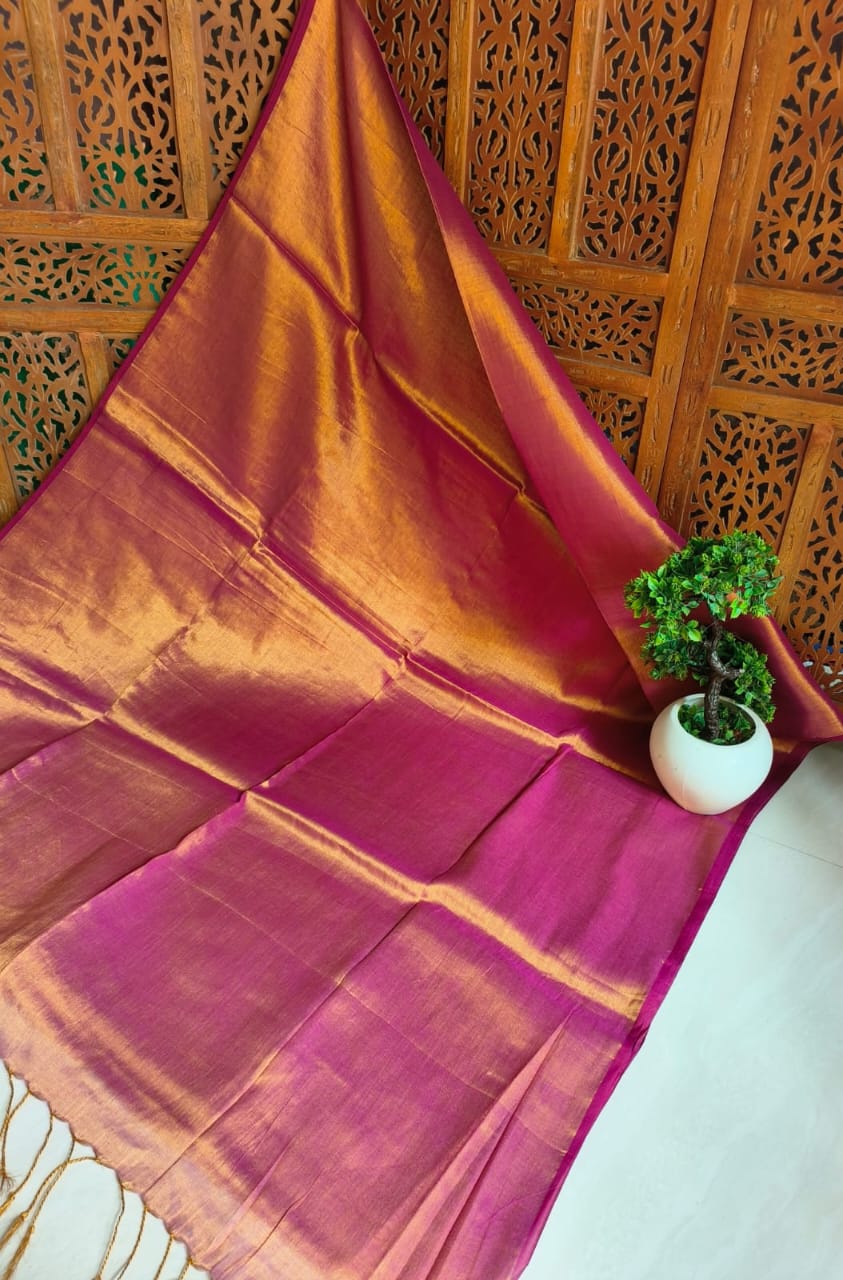 Sanskriti Pure Mulmul raga collection cotton Pink saree