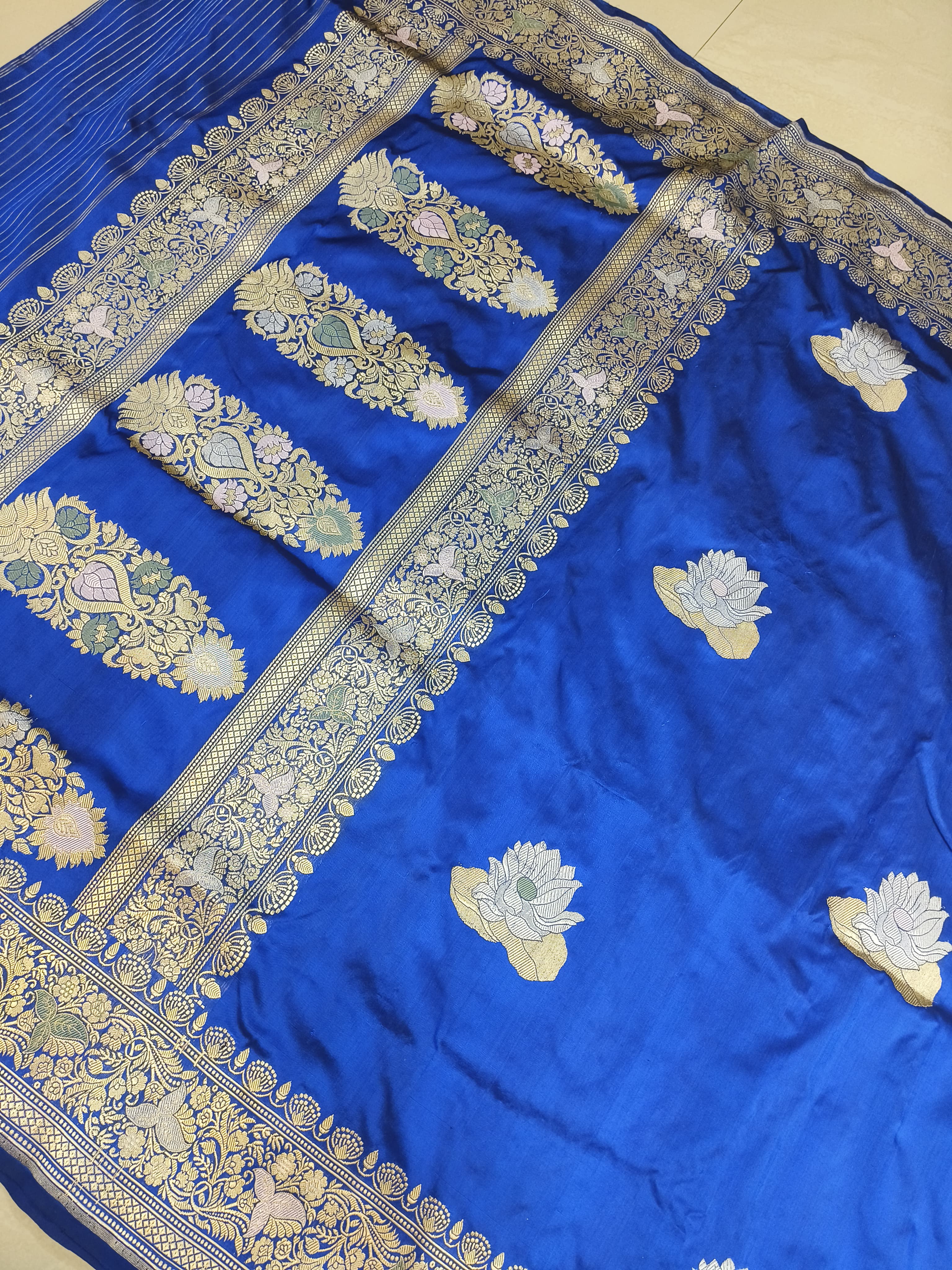 Sanskriti Pure Katan Silk Handloom Banarasi Saree