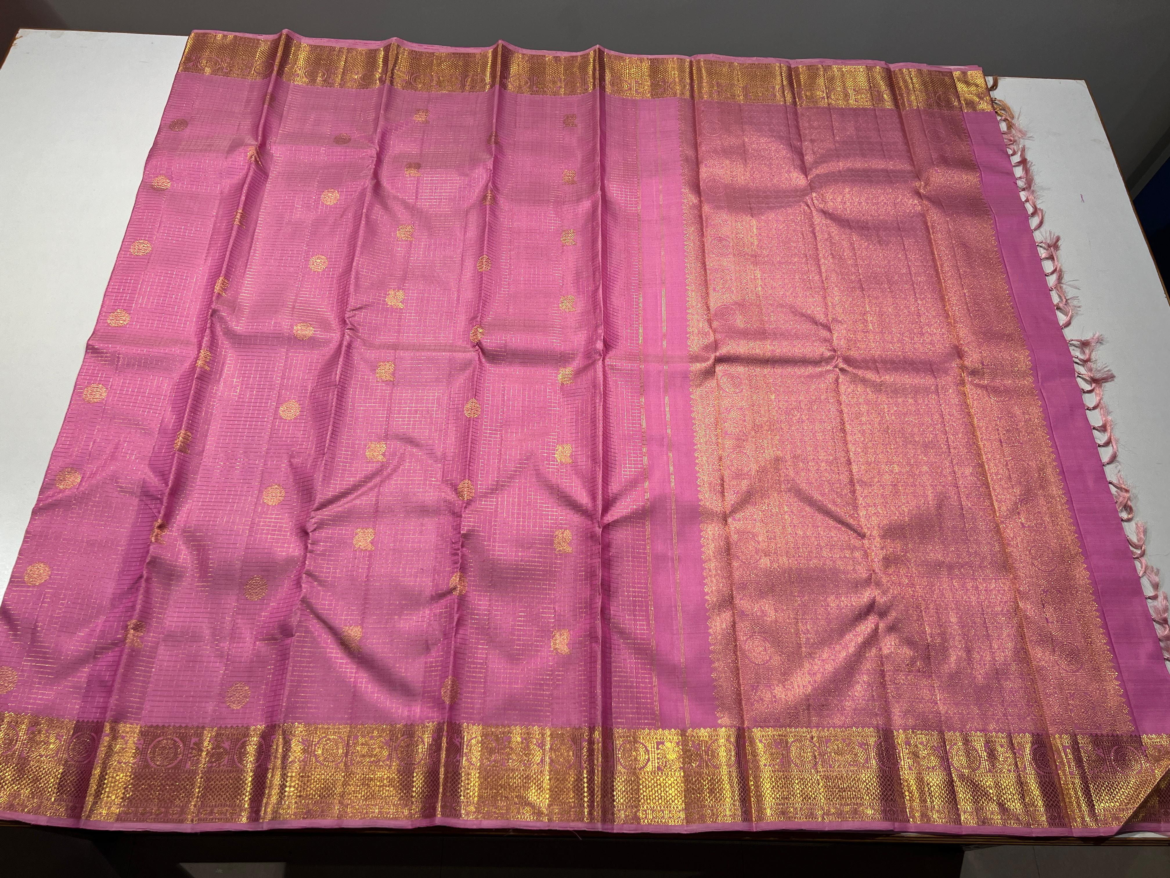 Sankriti Handloom pure Kanchipuram vaira oosi silk saree