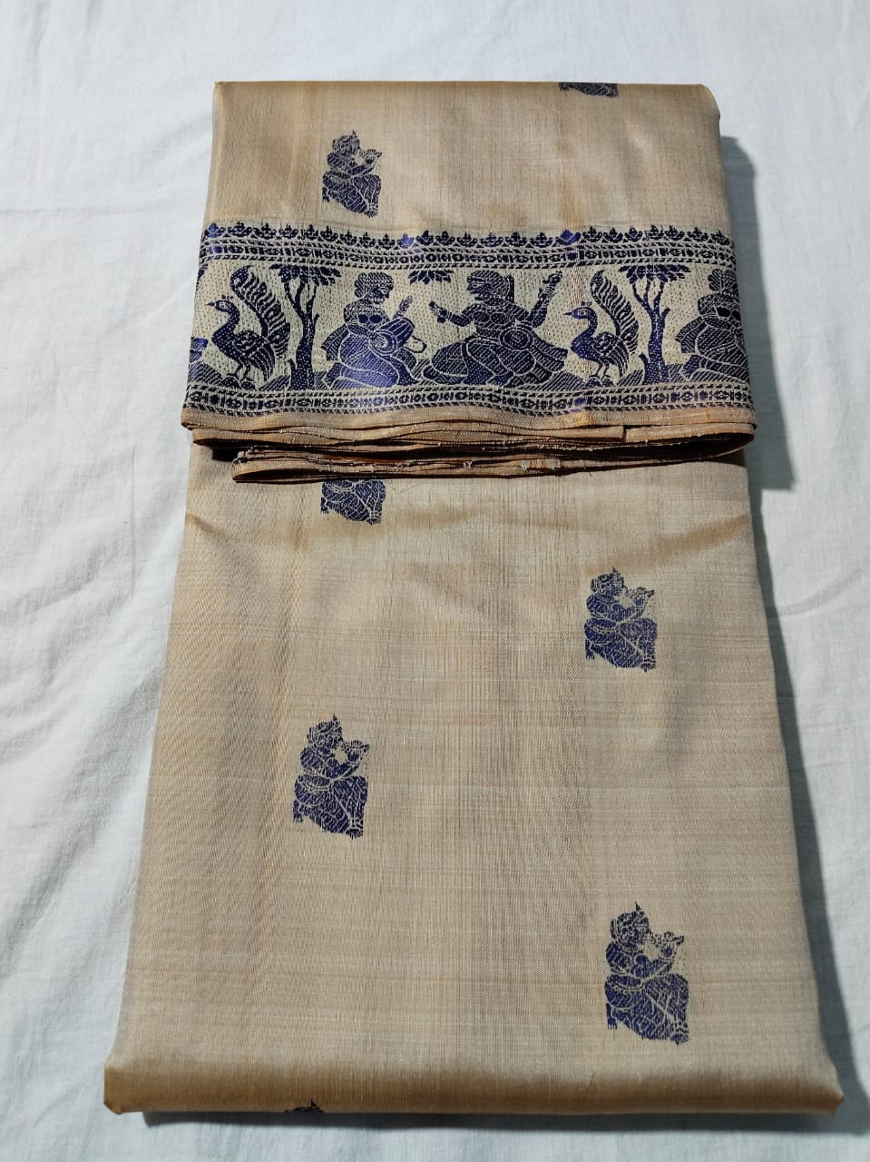 Sanskriti Bishnupuri pure katan Silk  Baluchari saree