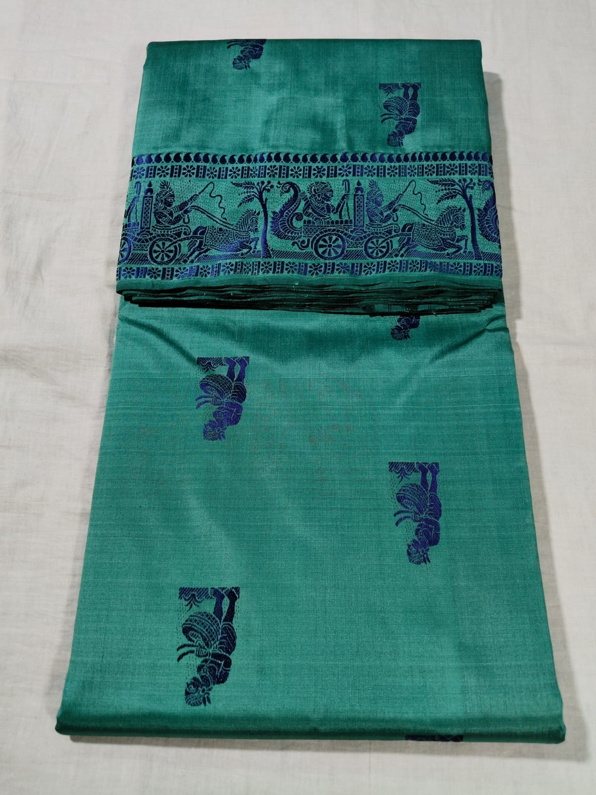 Sanskriti Bishnupuri pure katan Silk  Baluchari saree