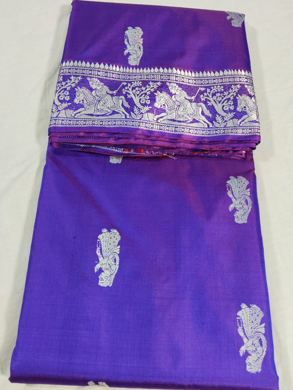 Sanskriti Bishnupuri pure katan Silk  Baluchari saree