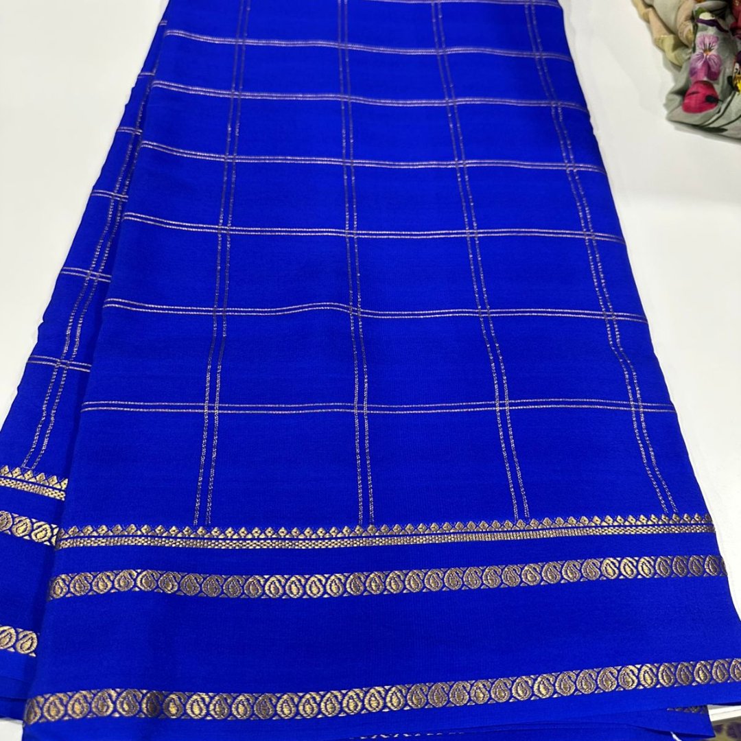 Sanskriti Exclusive Pure Mysore silk saree -Silk certified