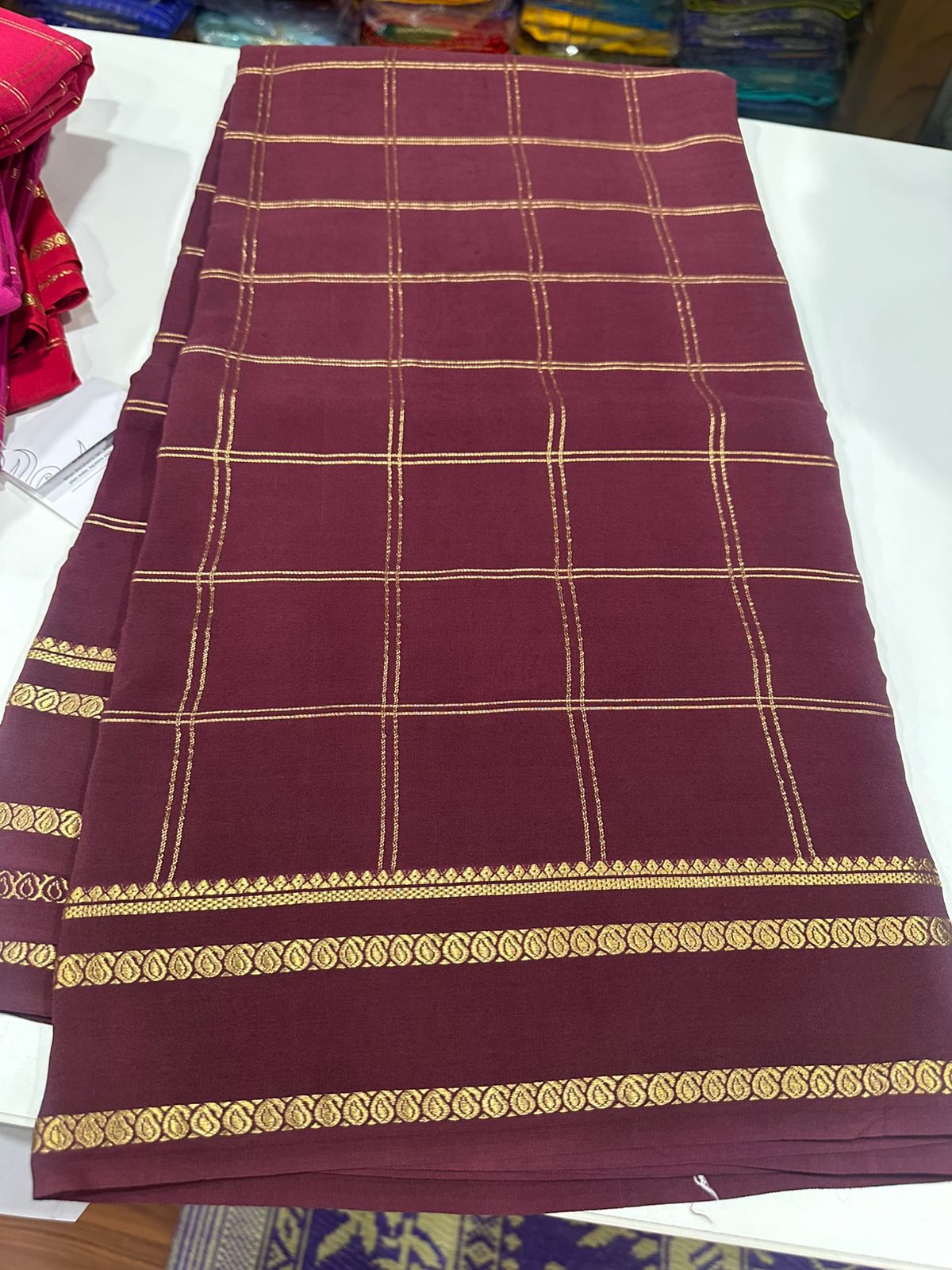 Sanskriti Exclusive Pure Mysore silk saree -Silk certified