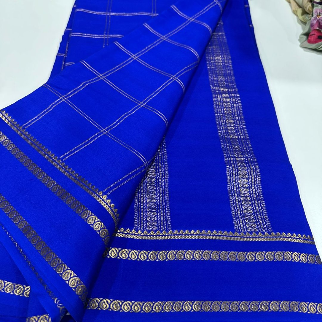 Sanskriti Exclusive Pure Mysore silk saree -Silk certified