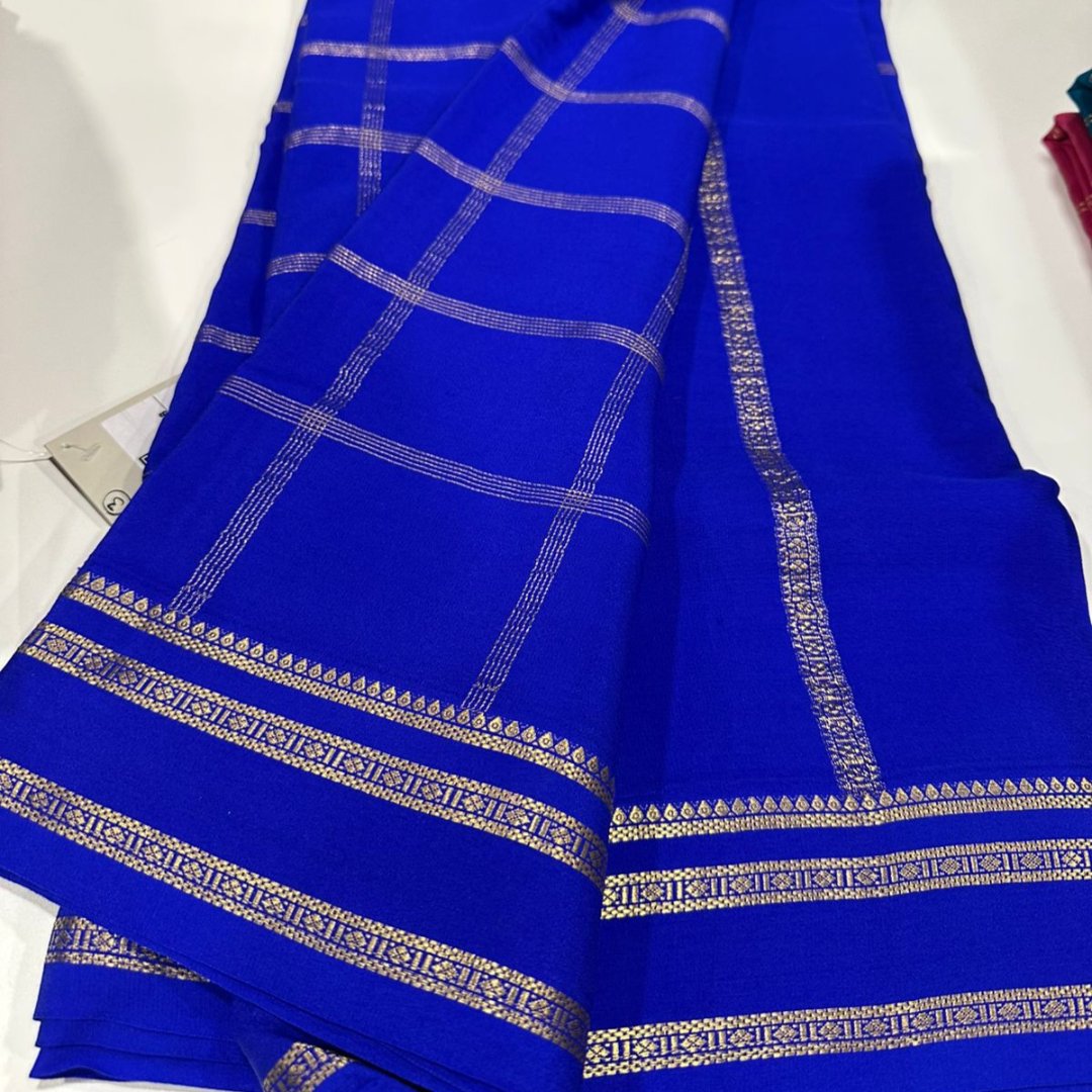 Sanskriti Exclusive Pure Mysore silk saree -Silk certified