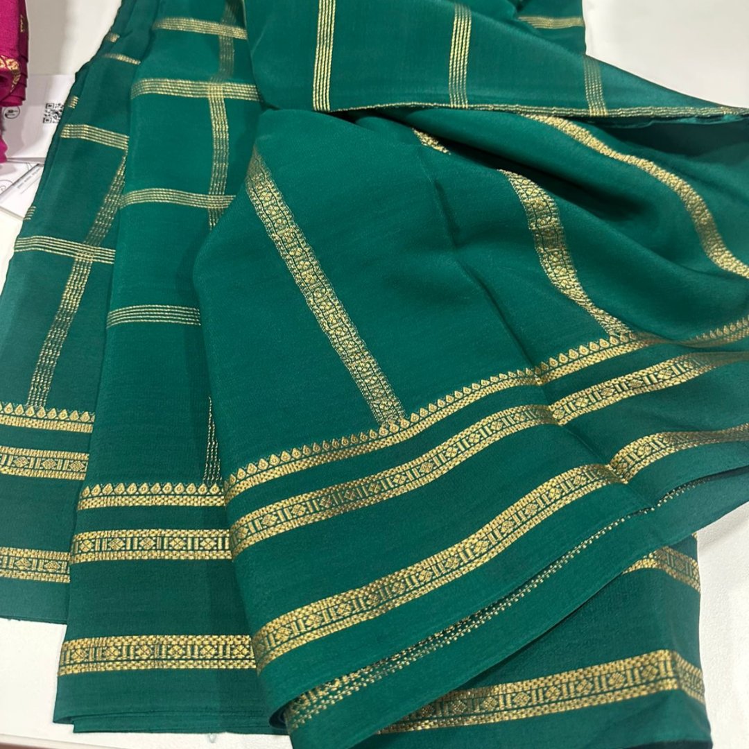 Sanskriti Exclusive Pure Mysore silk saree -Silk certified