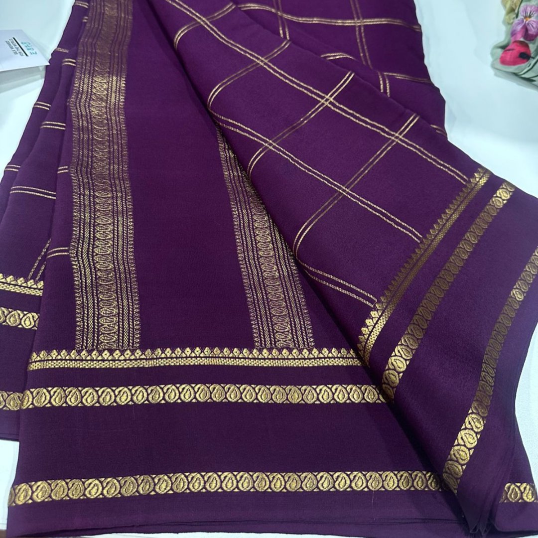 Sanskriti Exclusive Pure Mysore silk saree -Silk certified