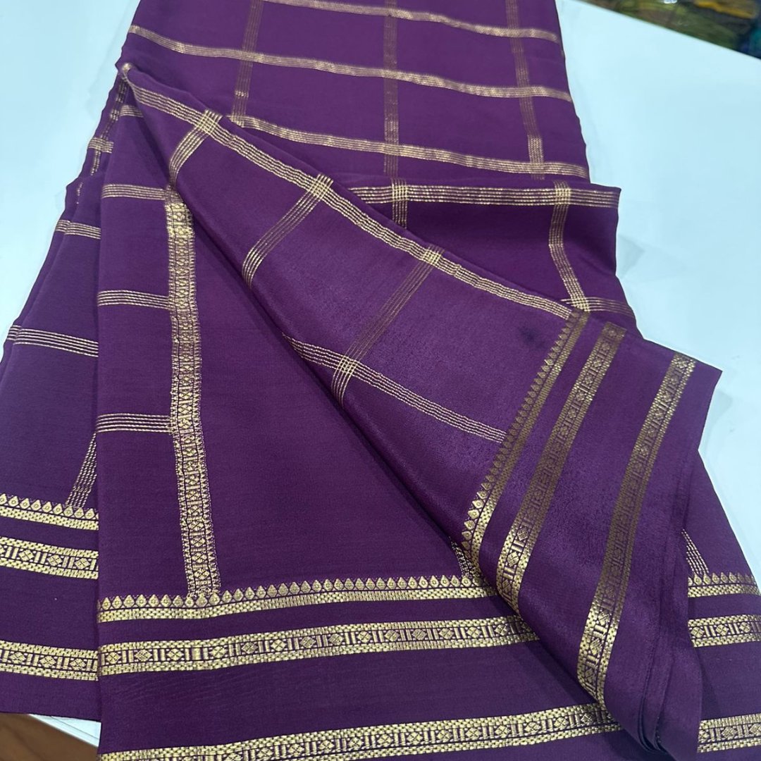 Sanskriti Exclusive Pure Mysore silk saree -Silk certified